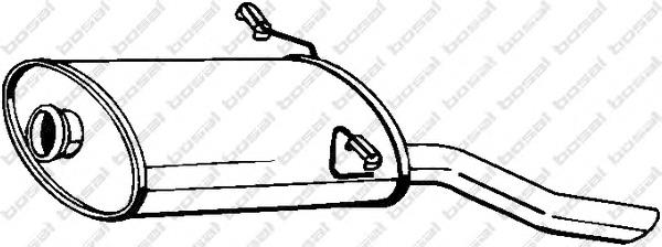 190041 Bosal Silenciador trasero