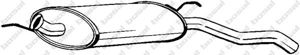 200165 Bosal Silenciador trasero