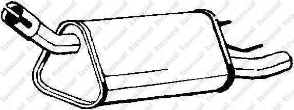 185613 Bosal silenciador posterior