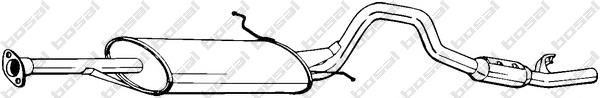 287511 Bosal Silenciador trasero