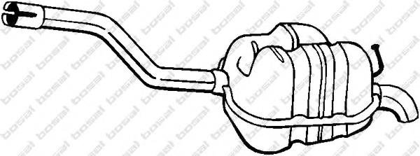 Silenciador posterior 233161 Bosal