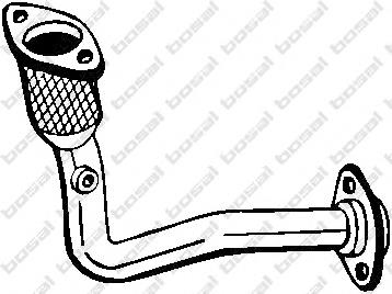 1609224680 Peugeot/Citroen tubo de admisión del silenciador de escape delantero