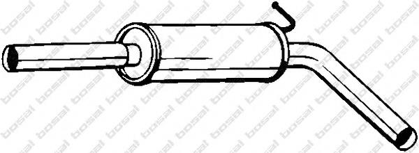 Silenciador central Bosal 233633