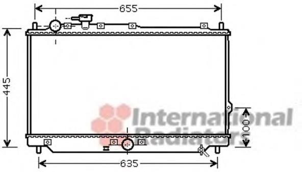 Radiador refrigeración del motor 83002113 VAN Wezel