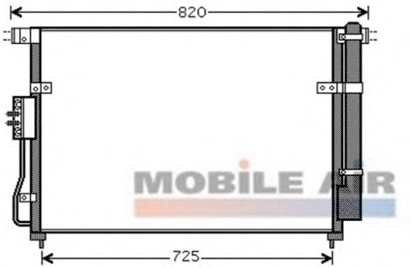 Condensador aire acondicionado 83005112 VAN Wezel