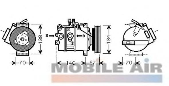 5900K142 VAN Wezel compresor de aire acondicionado