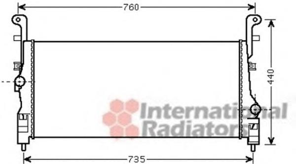 82004200 VAN Wezel radiador de aire de admisión