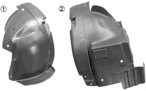 Guardalodos interior delantero derecho 6027FP1T Polcar