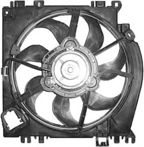 4331747 VAN Wezel difusor de radiador, ventilador de refrigeración, condensador del aire acondicionado, completo con motor y rodete