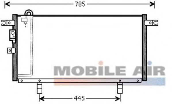 Condensador aire acondicionado 32005211 VAN Wezel