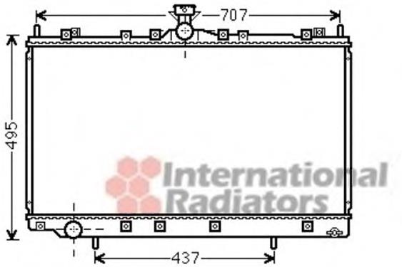 32002215 VAN Wezel radiador refrigeración del motor