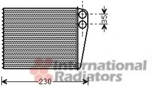 30006465 VAN Wezel radiador de calefacción