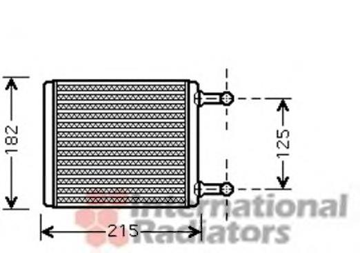 Radiador de calefacción trasero 30006442 VAN Wezel