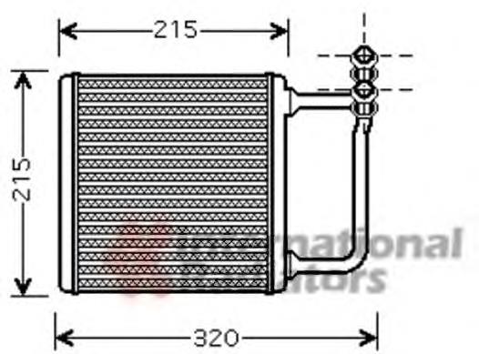30006451 VAN Wezel radiador calefacción