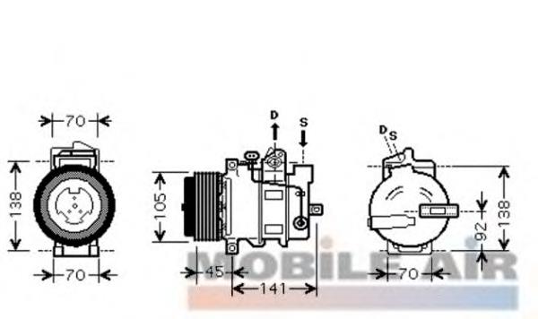 Compresor de aire acondicionado 3000K430 VAN Wezel