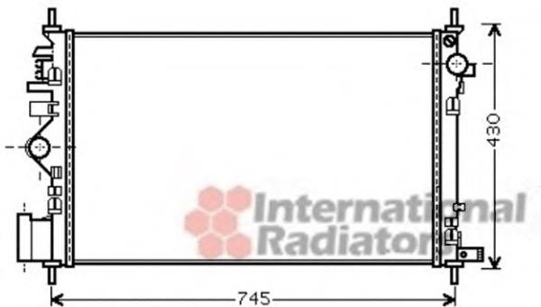 37002469 VAN Wezel radiador refrigeración del motor