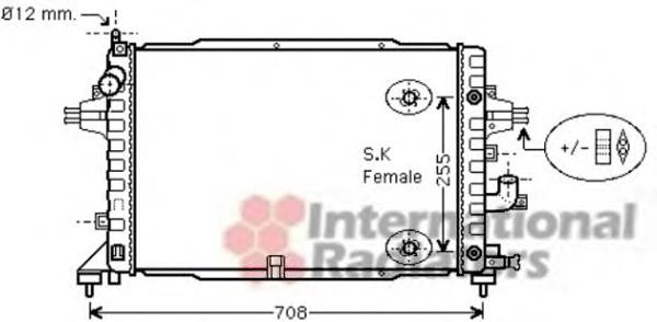 37002467 VAN Wezel radiador refrigeración del motor