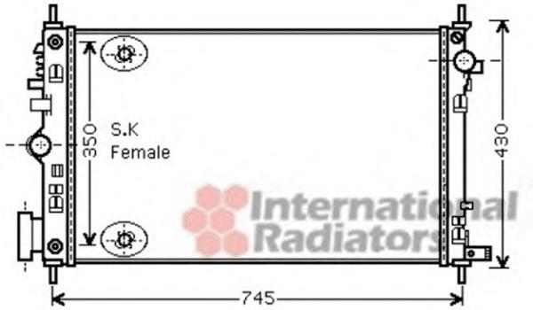 37002470 VAN Wezel radiador