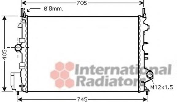 37002462 VAN Wezel radiador refrigeración del motor