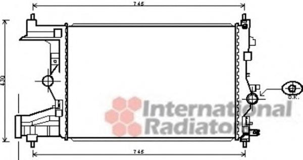 37002485 VAN Wezel radiador refrigeración del motor