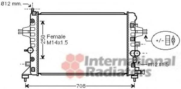 37002482 VAN Wezel radiador refrigeración del motor