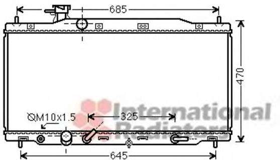 25002226 VAN Wezel radiador refrigeración del motor