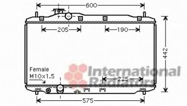 25002189 VAN Wezel radiador refrigeración del motor