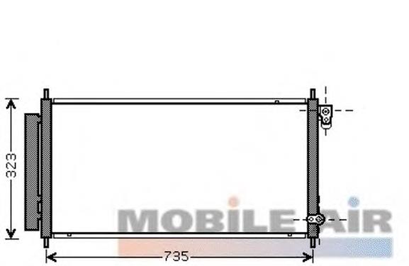 25005222 VAN Wezel condensador aire acondicionado