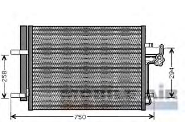 18005428 VAN Wezel condensador aire acondicionado