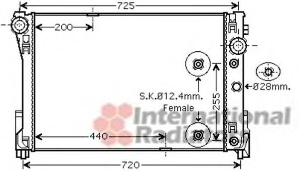 30002452 VAN Wezel radiador refrigeración del motor