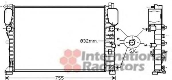 30002449 VAN Wezel radiador refrigeración del motor