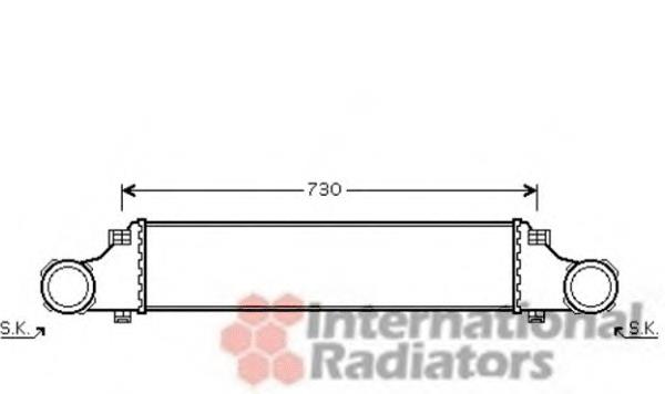 30004410 VAN Wezel radiador de aire de admisión