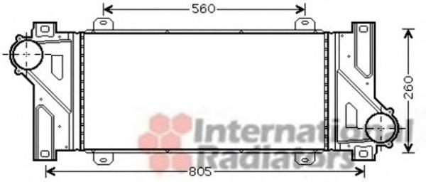 30004448 VAN Wezel radiador de aire de admisión