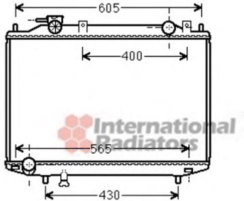 Radiador refrigeración del motor 27002235 VAN Wezel