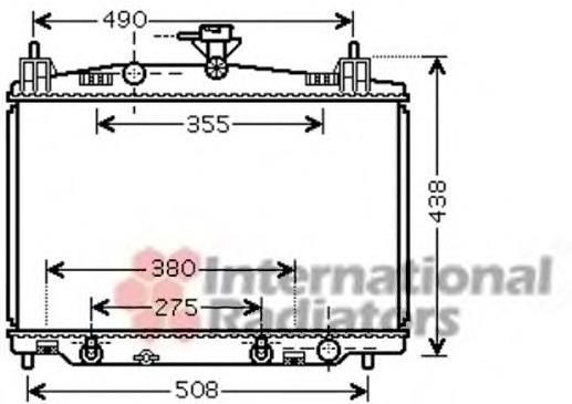 27002212 VAN Wezel radiador refrigeración del motor