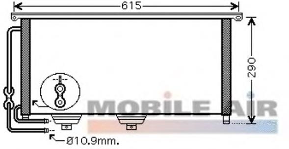 Condensador aire acondicionado 29005007 VAN Wezel