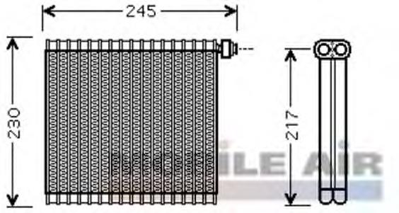 Evaporador, aire acondicionado Mazda 3 (BK12)