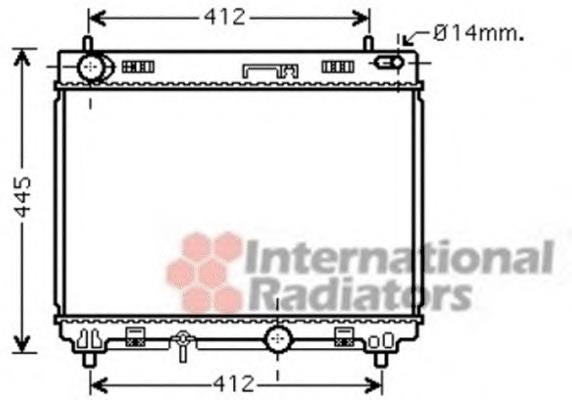 53002358 VAN Wezel radiador refrigeración del motor