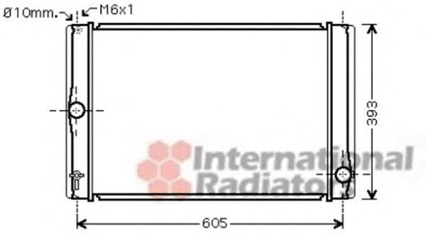 53002400 VAN Wezel radiador refrigeración del motor