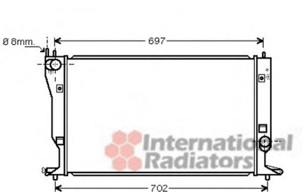 53002398 VAN Wezel radiador refrigeración del motor