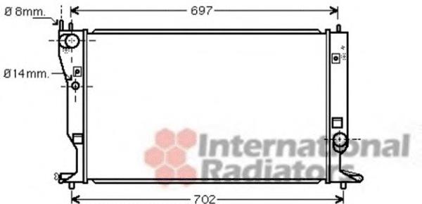 53002399 VAN Wezel radiador refrigeración del motor