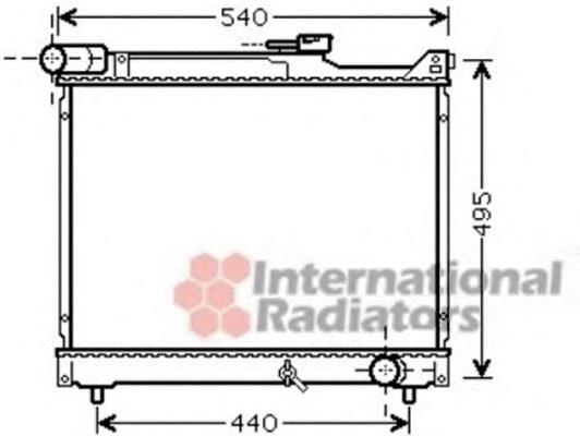 Radiador refrigeración del motor 52002106 VAN Wezel