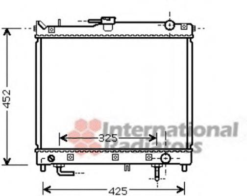 52002109 VAN Wezel radiador refrigeración del motor