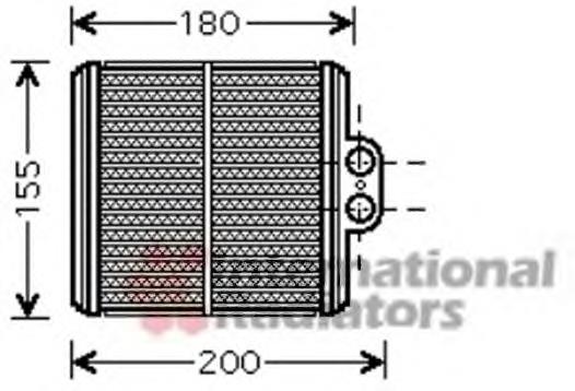 Radiador de calefacción 52006093 VAN Wezel