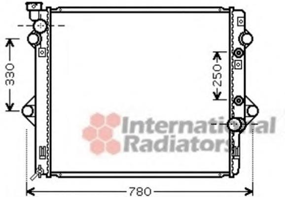 53002478 VAN Wezel radiador refrigeración del motor