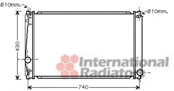 53002418 VAN Wezel radiador refrigeración del motor