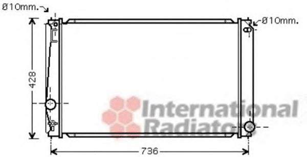 53002419 VAN Wezel radiador refrigeración del motor