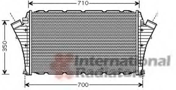 47004066 VAN Wezel radiador de aire de admisión