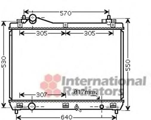 52002100 VAN Wezel radiador refrigeración del motor