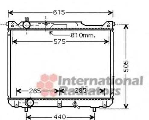 52002099 VAN Wezel radiador refrigeración del motor